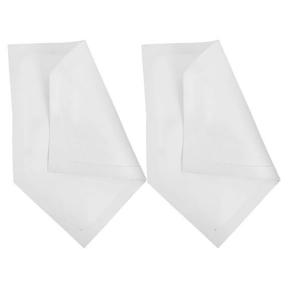 Worgeous Baseball Training Mat for Pitching Practice Portable and Durable TPE White 2pcs