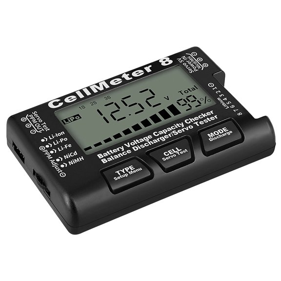 Worgeous Battery Capacity Tester Digital Battery Capacity Checker Voltage Checker Tool