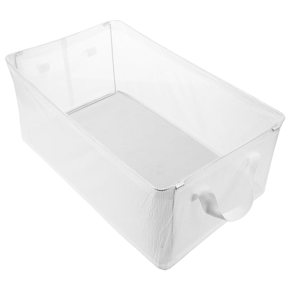 Worgeous Bedroom Organizing Baskets Closet Storage Organizer Plastic Storage Baskets Foldable Closet Bins with Handles for Clothes Accessories