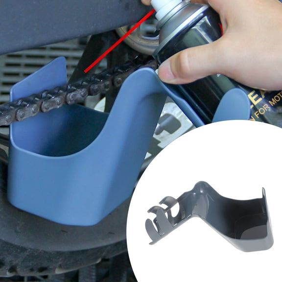 Worgeous Bike Chain Scrubber 1Set Multi-functional Tool for Vehicle Owners and Mechanics in Grey Color