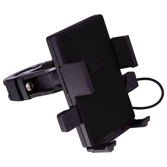 RENACLIPY Universal Bike Phone Mount Holder, Black ABS Steel, Secure Cell Phone Cradle for Cycling and Outdoor Activities