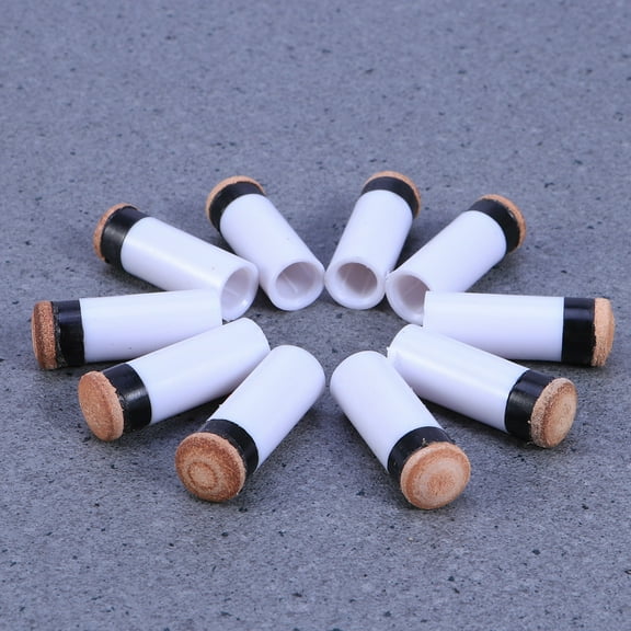 Worgeous Billiards Replacement Screw-on Tips with Pool Cue Stick Ferrules Hard Cue Tips for Billiard Use