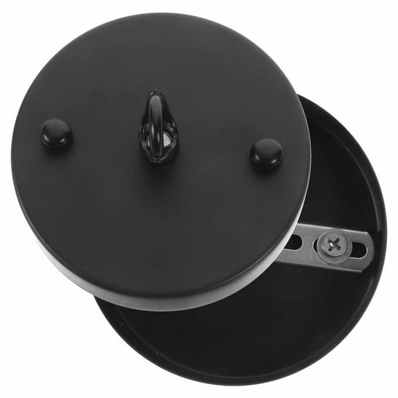 RENACLIPY Black re Ceiling Light Canopy Kit European Style DIY Lighting Fixture Assembly 2Set