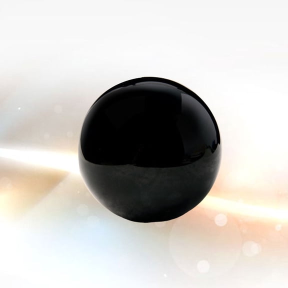 Worgeous Black Crystal Ball Ornament Table Decor Sphere Centerpiece Home