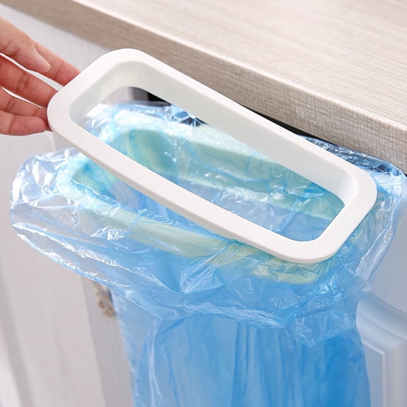 Worgeous Blue Hanging Trash Bag Holder for Kitchen with Strong LoadBearing PP Material Fits Various Scenes 7.8 Inches Wide