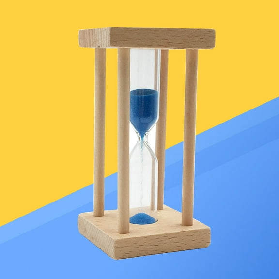 Worgeous Blue Hourglass Timer for Timekeeping 1 Minute Sand Clock ABS Glass Decor