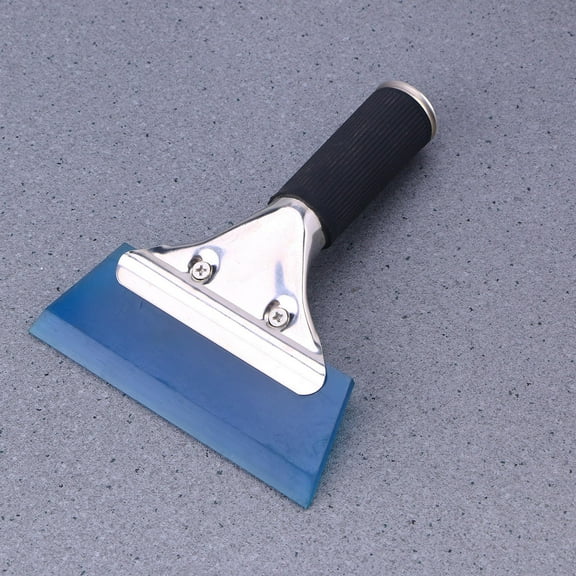 Worgeous Blue Stainless Steel Squeegee with NonSlip Handle for Cleaning Windows Mirrors and Cars 12 Inches