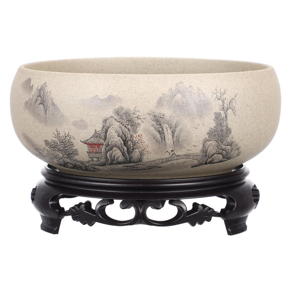 Worgeous  Blue and White Porcelain Flowerpot Bonsai Terracotta Plant Pots