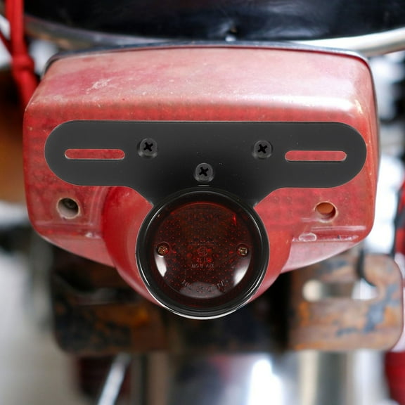 RENACLIPY Black Motorcycle Brake Tail Light ABS Metal Durable Rear Light