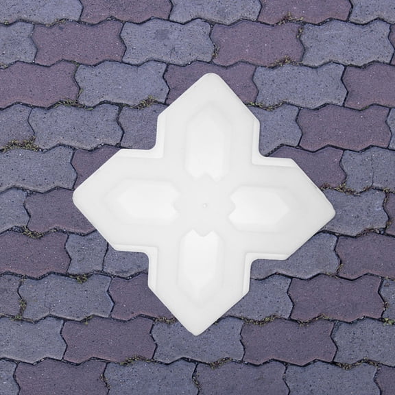 Worgeous  Brick Mold Flower Wall Tiles Pavement Stone Reusable Concrete