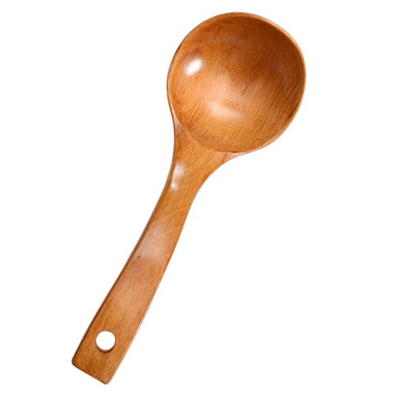 Phenofice Wooden Soup Spoon Holding Soup Table Utensil For Adults Home Use 1Pack