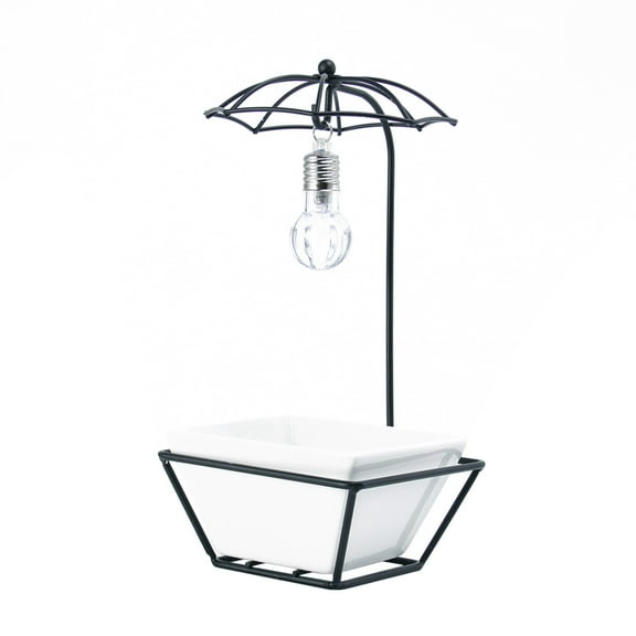 COMPUKAS Bubble Bowl Vase Succulent Terrarium Small Flower Planter Black