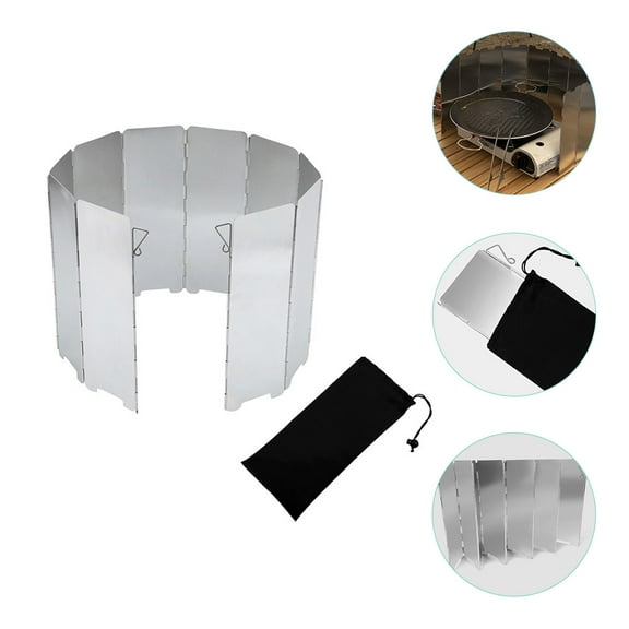 Worgeous Burner Wind Screen Stove Wind Proof Board Camping Stove Windshield Cooker Stove Wind Screen
