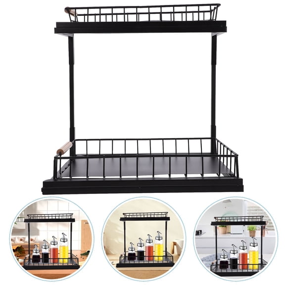 Worgeous Cabinet Pull Out Under Counter Organizer Under Countertop Organizer Kitchen Organizer