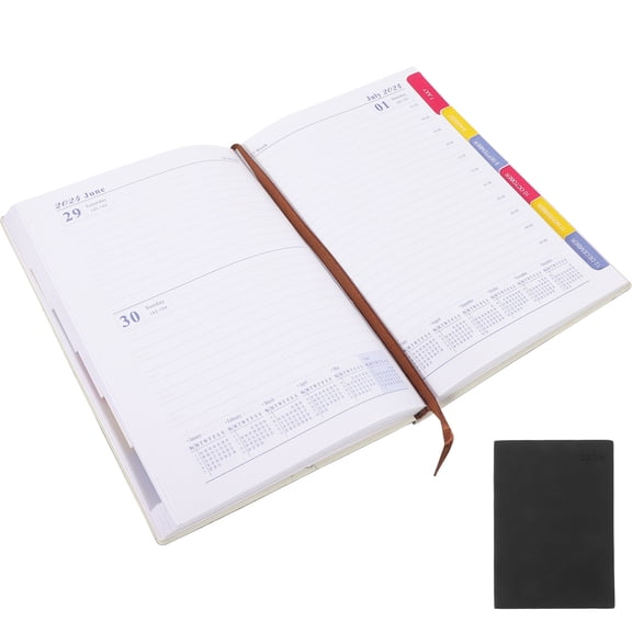 Worgeous  Calendar Notebook English Notepad Small Planner Work Office