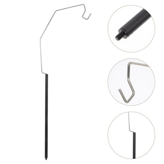 Worgeous Camping Light Holder Detachable Pole Portable for Outdoor Activities Picnics and Camping Aluminum Alloy Folding Lantern Holder