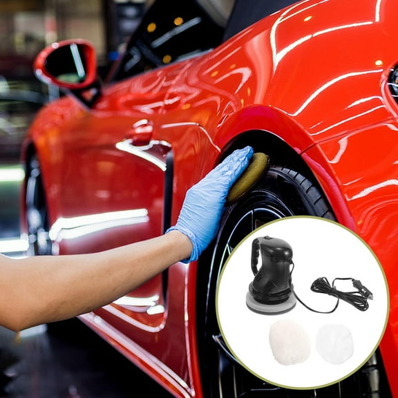 Worgeous Car Waxer Machine Car Polisher Waxer Black 1Pack Abs Metal For Car Detailing