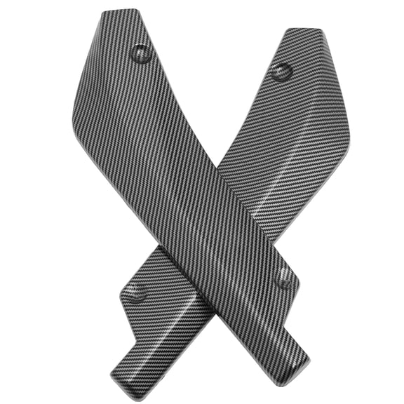 Worgeous Car Modified Carbon Fiber Rear Corners Trunk Protector Auto License Plate Decor