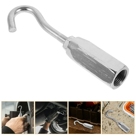 Worgeous  Car Repair Hook Automotive Mini Dent Puller Get Out of Silver
