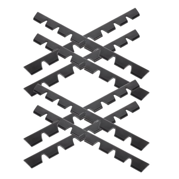 Worgeous  Carbon Fiber Rear Bumper Protector Guard Kit Bolt Batteries Black