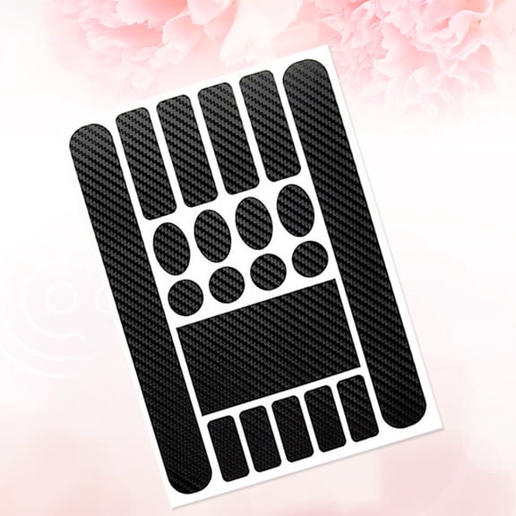 YOSADIER Carbon Fibre Chainstay Sticker Frame Protector Set Black for Bike Use