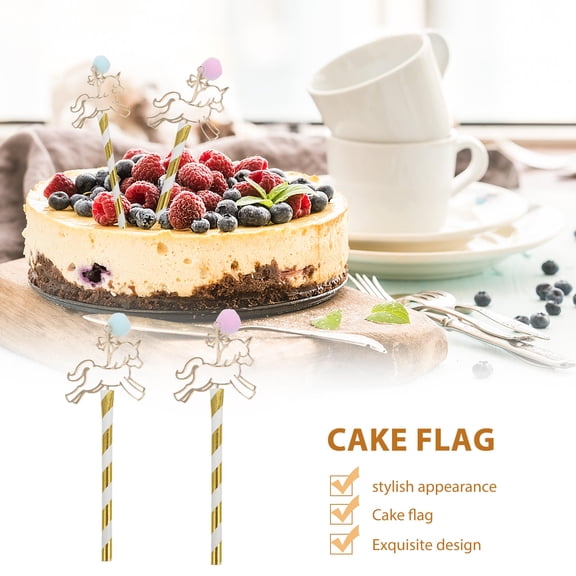 Worgeous Carousel Cake Toppers for Decor Use Assorted Color Lightweight and Proper Length for Birthday Wedding Party
