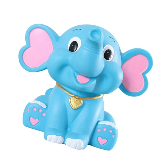 Worgeous Cartoon Elephant Saving Bank Creative Money Storage Pot Gift Plastic Doll Piggy Bank for Kid Child Girl