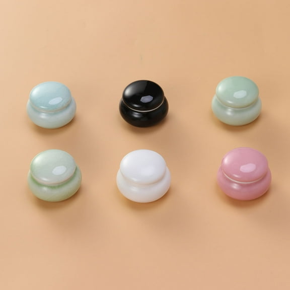 Worgeous Ceramic Cosmetic Jar Toiletry Toiletries Containers Cream Travel Lotion Blue