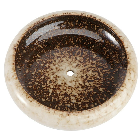 Worgeous Ceramic Flowerpot Glazed Hydroponic Garden Indoor Shallow Round Large Pots White