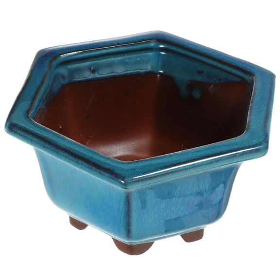 Phenofice Ceramic Porcelain Flower Pot Decorative Planter 1 Piece for Indoor Outdoor Use