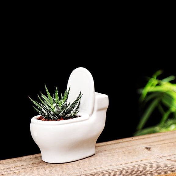 Worgeous  Ceramic Succulent Flower Pot Home Decor Bathroom Vases White