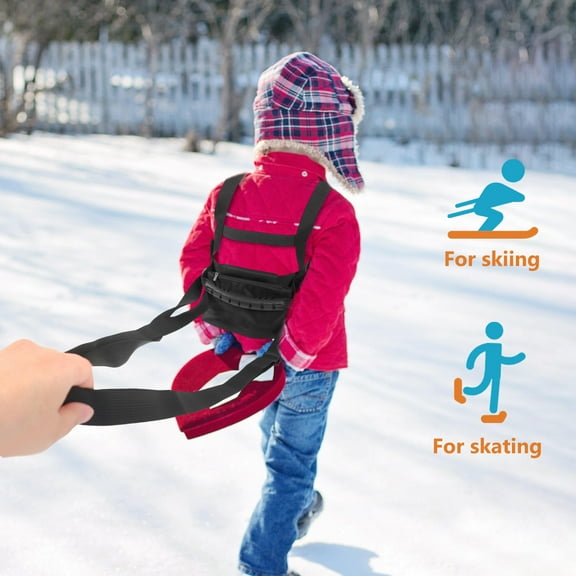 Worgeous Ice Skating Harness Black 1 Set 12.6x11x0.08in