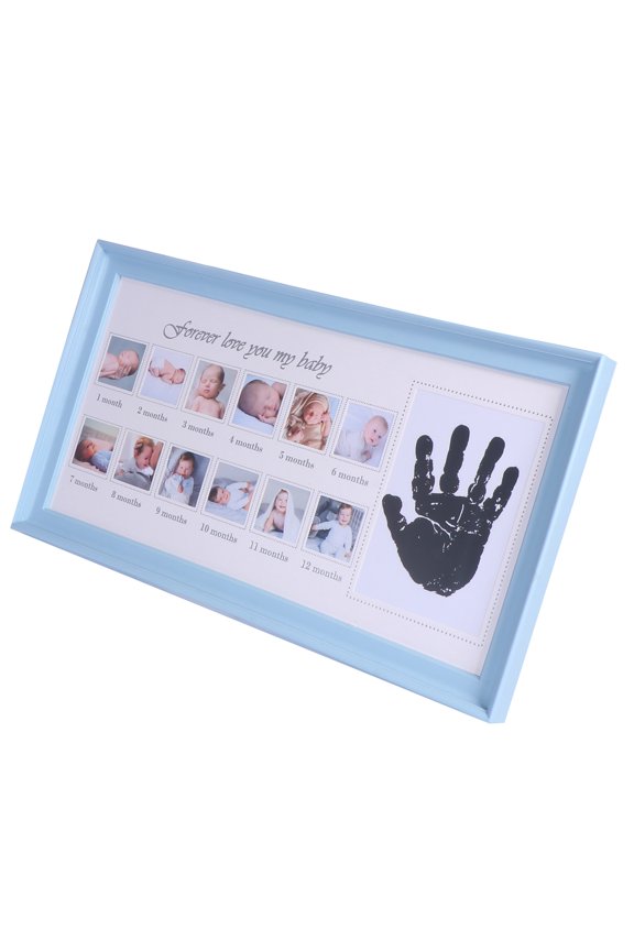 1Pack Baby Photo Board for Parents 39x21cm Blue PVC