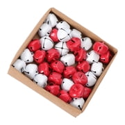 BESTYASH 36Pcs Red Electroplated Jingle Bells Set for Christmas Crafts and Home Decoration