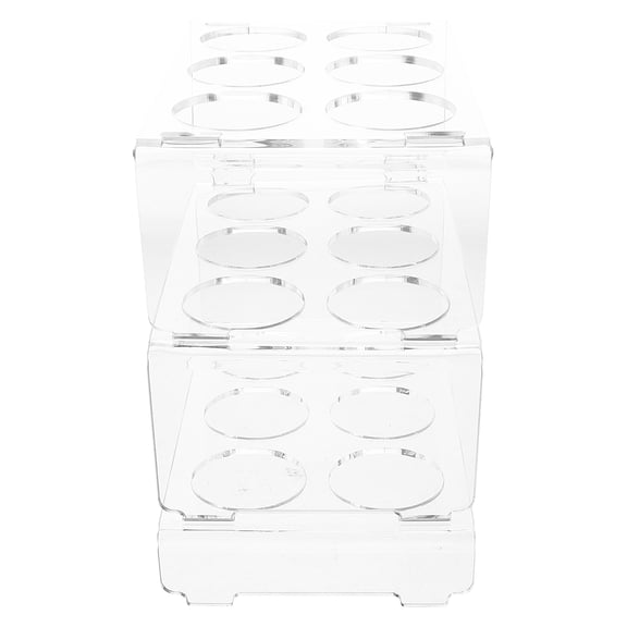Worgeous Clear Acrylic Egg Storage Container For Kitchen Refrigerator 3-Layer Egg Holder For Fresh Eggs Countertop Fridge Organizer