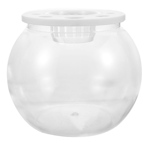 Worgeous Clear Fish Bowl Plastic Aquarium Transparent Goldfish Aquarium Desktop Turtle Tank