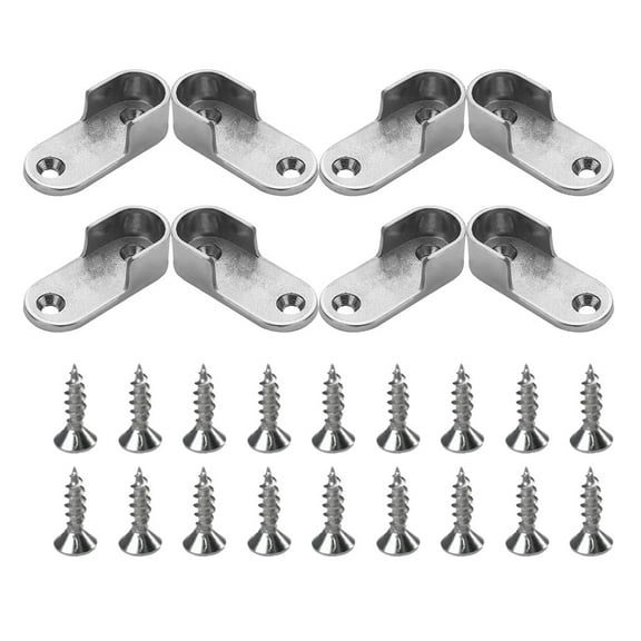 Worgeous Closet Rod Ends Support Sturdy Clothes Rod Seat Clothes Hanger Storage Holder For Wardrobe Closet Rod End Supports