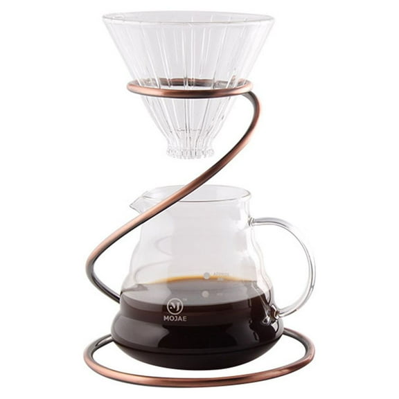 Worgeous Coffee Dripper Stand with Sshaped Design for Coffee Use Silver Iron Material Lightweight and 7.87 Inches