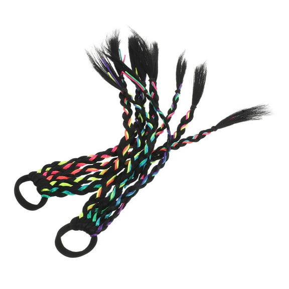 Worgeous Colorful Hair Braids for Kids Girls Ponytail Extensions Comfortable High Temperature Fiber Assorted Color