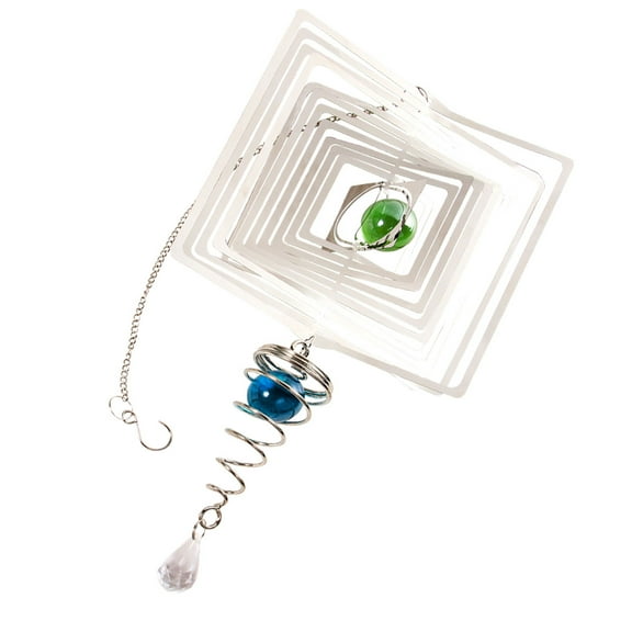 FONDOTIN 1Pcs Wind Chimes for Garden Folding Wind Chimes Silver Household Decor Friends