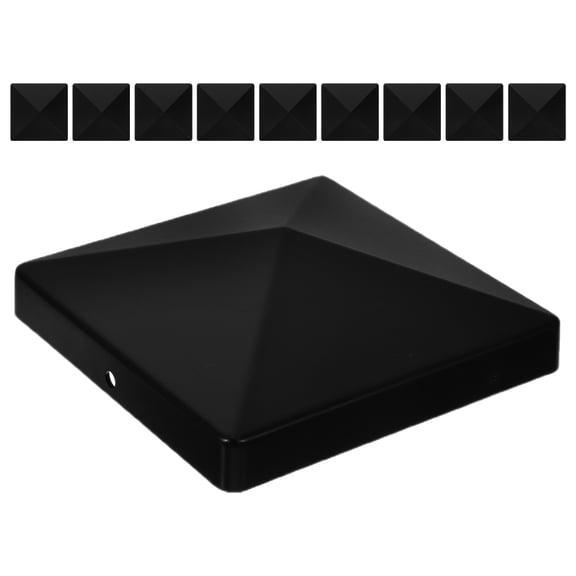 Worgeous Column Cap Fence Fence Post Covers 10.50X10.50X3.50CM Black