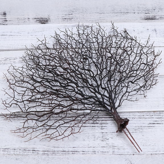 Worgeous Coral Branch Artificial Plants Decoration Premium Artificial Flowers Fake Flower Simulation Plants Decoration for Wedding Party Home Office Hotel Restaurant Patio Yard (Coffee)