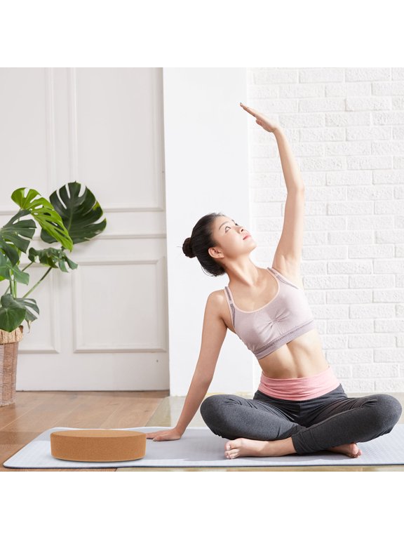 Pilates Balance Board Softwood Light Brown for Core Strength Exercise and Stability Training Equipment 1 Piece
