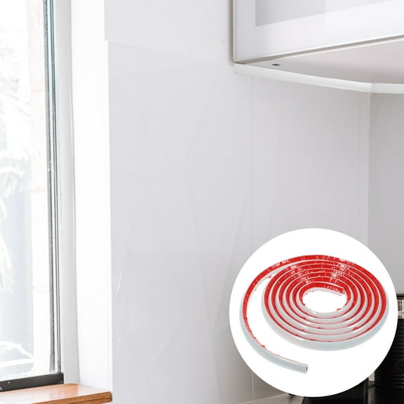 Worgeous Corner Self-adhesive Edge Strip PVC Trim Strip 300X2CM White