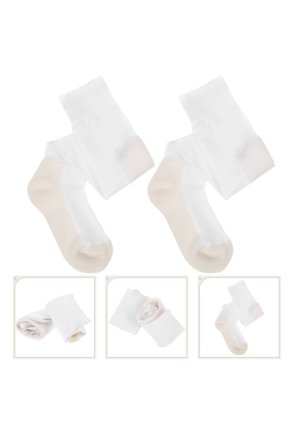 Mens Running Socks Cotton White Sports Socks for Men 1 Pair