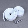 thumbnail image 1 of Worgeous Cushioned Handlebar Tape with AntiSlip Pattern for Bicycle Made of Rubber Foam White 2 Bar Plugs Included, 1 of 8