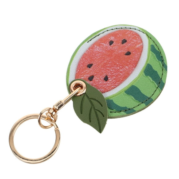 Worgeous Cute Watermelon Keychain With Card Holder Stylish Protective Case For Locator Device Lovely Tracker Cover With Key Ring Access Card Sleeve