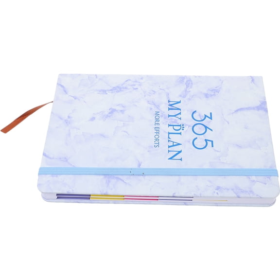 Worgeous Daily Planner 2024 Calendar A5 Notebook Black Office Schedule