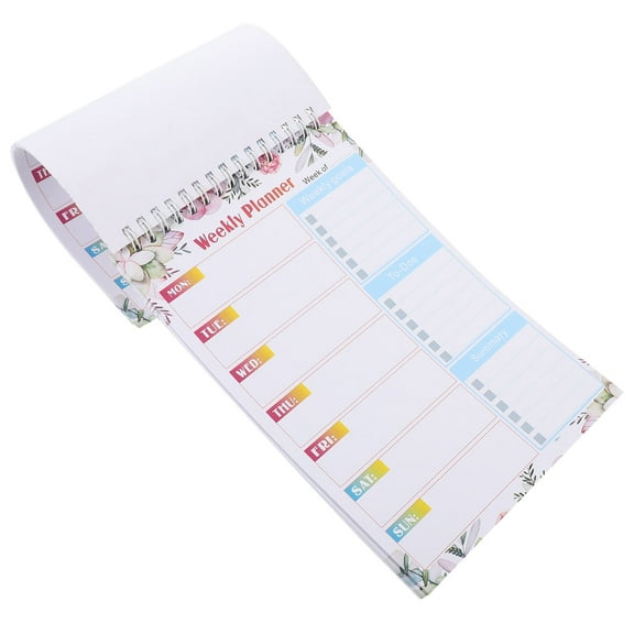 Worgeous Daily Planner Notepad Spiral Binding Undated Planner Schedule Planner Planner