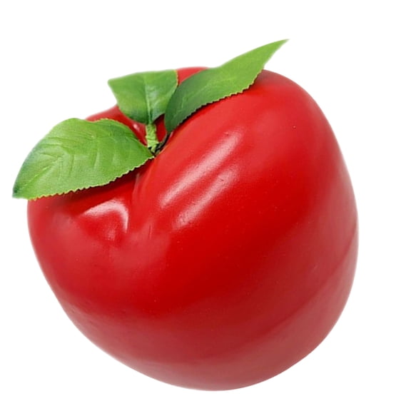 Worgeous Decorative Artificial Realistic Fake Fruit Model for Home Kitchen Office Large Red for Early Education Filming and Party Props